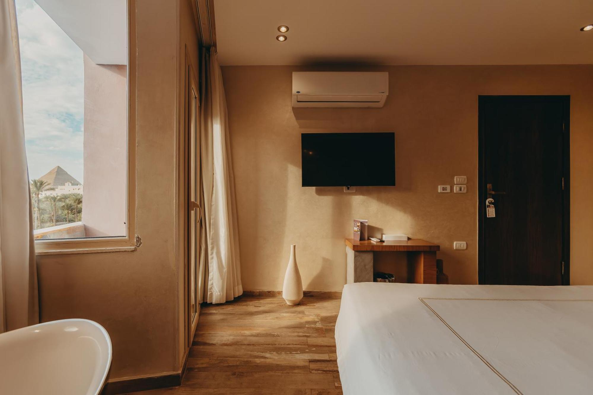 Almas Pyramids Hotel Kafret el-Gabal Esterno foto